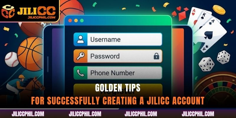 Golden tips for successfully creating a Jilicc account