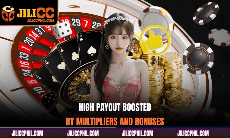 High payout boosted by multipliers and bonuses