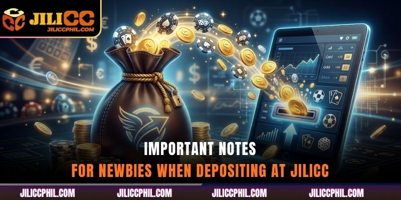 Important notes for newbies when depositing at jilicc