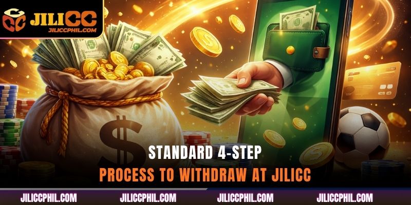Standard 4-step process to withdraw at jilicc
