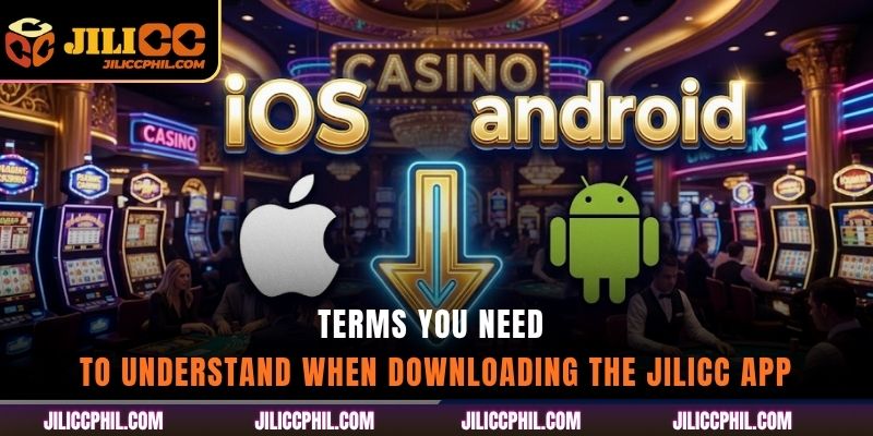 Terms you need to understand when downloading the jilicc app
